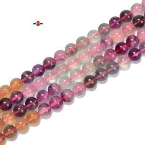 Multi Color Rainbow Fluorite Smooth Round Beads Size 6mm 8mm 10mm 15.5 Strand Multi Color Rainbow Fluorite Smooth Round Beads Size 6mm 8mm 10mm 15.5 Strand