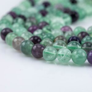 Natural Rainbow Fluorite Beads Fluoride Grade Aaa Round, 6mm, 8mm, 10mm, 12mm-full Strand 15.5 Inch Strand Aaa Quality Smooth
