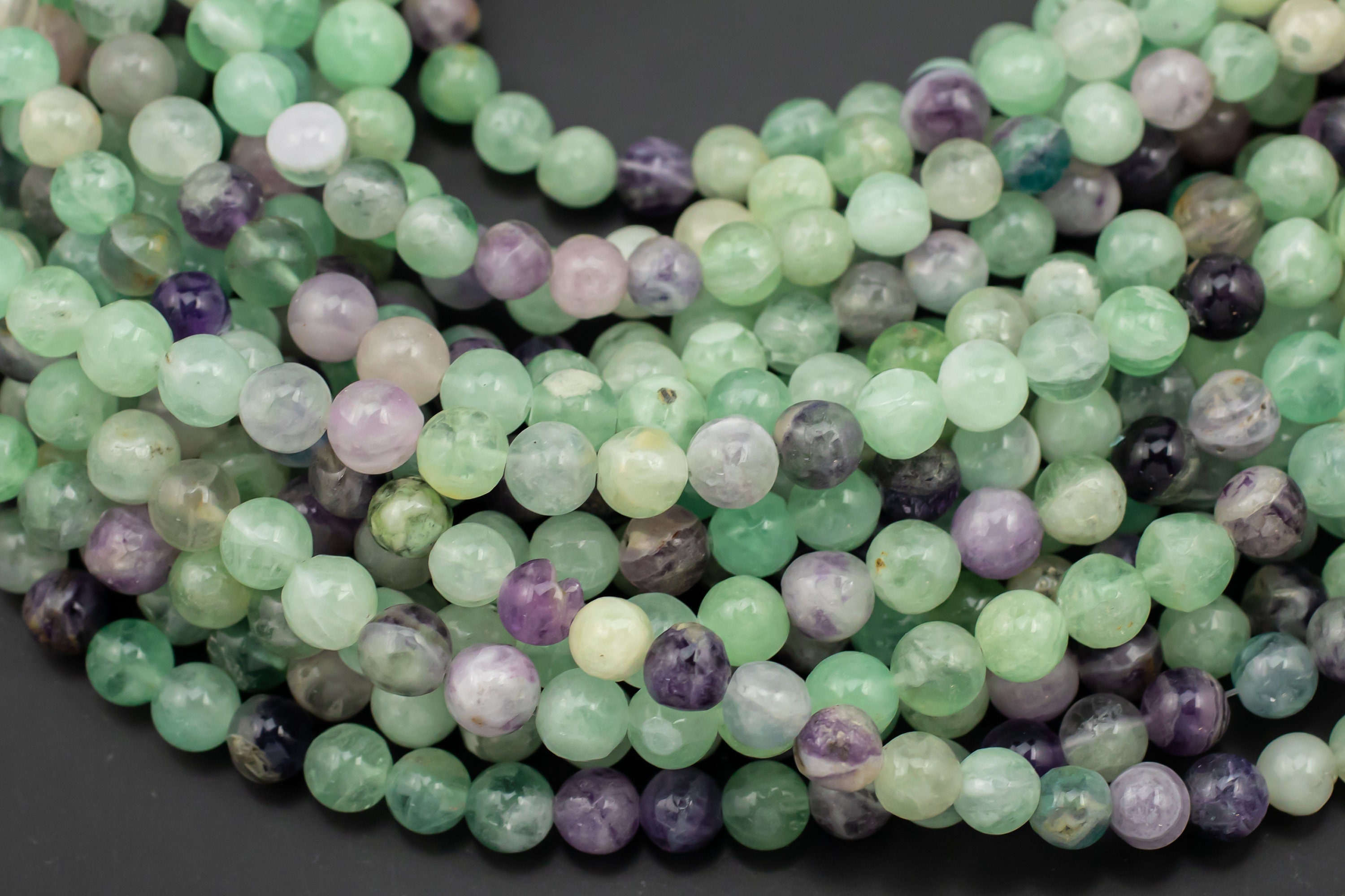Natural Rainbow Fluorite Beads Grade Smooth Round - Full Strand 15.5 Inch - 4mm 6mm 8mm 10mm Or 12mm Beads Gemstone Beads Natural Rainbow Fluorite Beads Grade Smooth Round - Full Strand 15.5 Inch - 4mm 6mm 8mm 10mm Or 12mm Beads Gemstone Beads