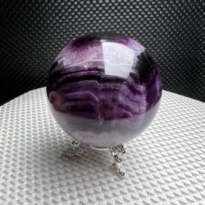 3.19"natural Rainbow Fluorite Large Ball,top Quality Polished Purple Green Fluorite Sphere,meditate Crystal Big Ball,reiki Heal Crystal Gift