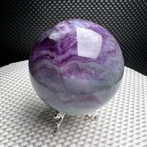 3.27"natural Rainbow Fluorite Large Ball,top Quality Polished Purple Green Fluorite Sphere,meditate Crystal Big Ball,reiki Heal Crystal Gift