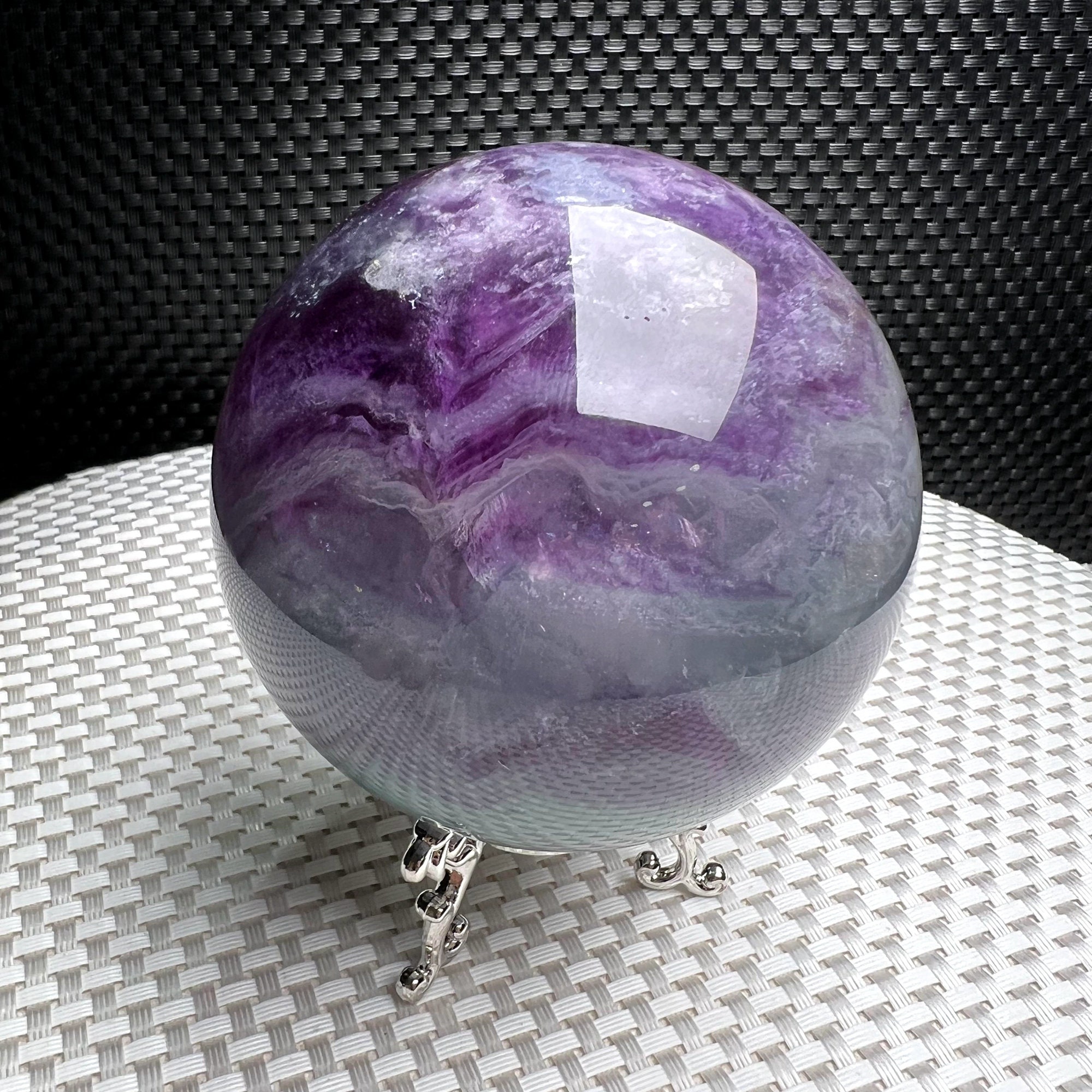 3.27"natural Rainbow Fluorite Large Ball,top Quality Polished Purple Green Fluorite Sphere,meditate Crystal Big Ball,reiki Heal Crystal Gift 3.27"natural Rainbow Fluorite Large Ball,top Quality Polished Purple Green Fluorite Sphere,meditate Crystal Big Ball,reiki Heal Crystal Gift