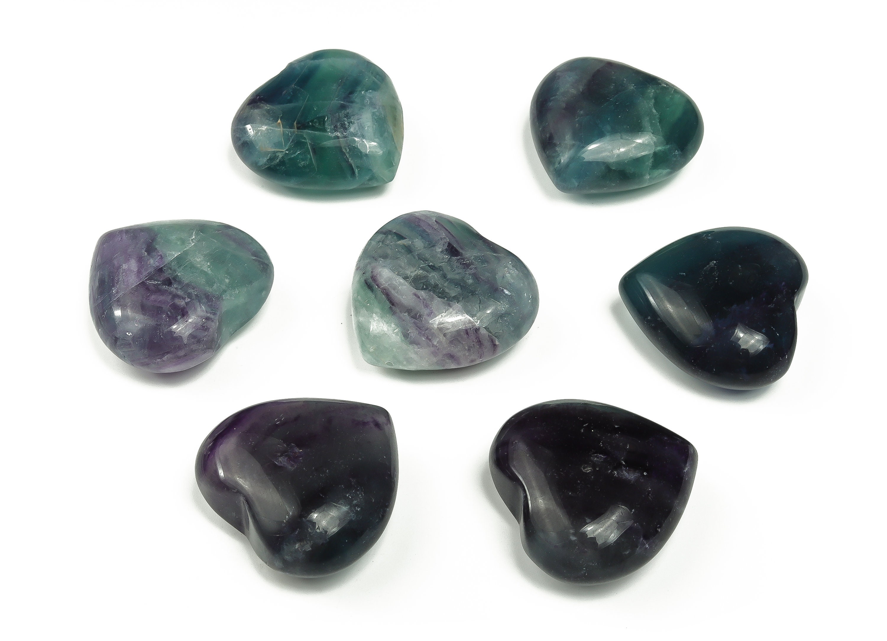 Fluorite Heart Gemstone – Rainbow Fluorite Gemstone –natural Gemstone – Loose Heart Fluorite Gemstone – 4cm - He1239 Fluorite Heart Gemstone – Rainbow Fluorite Gemstone –natural Gemstone – Loose Heart Fluorite Gemstone – 4cm - He1239