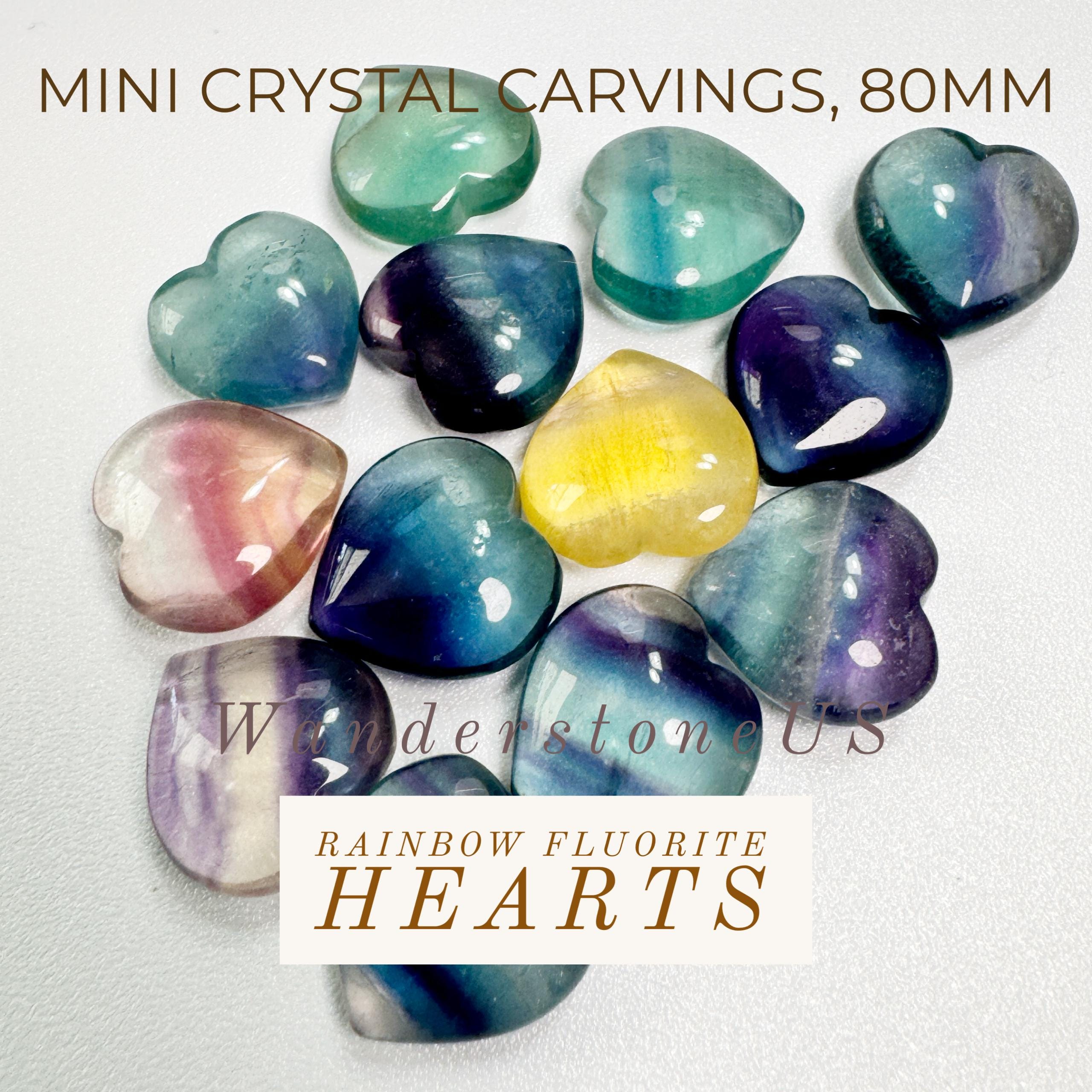 Rainbow Fluorite Heart | Mini Crystal Heart | Crystal Minis | Mini Crystal Heart