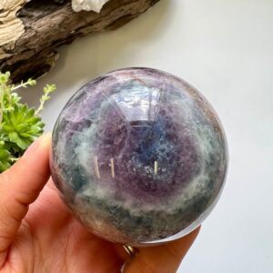 Rainbow Fluorite Sphere, 6.25cm Crystal Ball