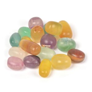 1/2LB Rainbow Fluorite  Tumbled Stone Specimen Collection Pocket Worry Healing Crystal Reiki