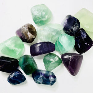 Rainbow Fluorite Crystals And Minerals Tumbled Stones - By Weight