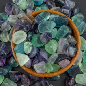 Rainbow Fluorite Tumbled Stone - .5-0.8 size Rainbow Fluorite Tumbled Stone - .5-0.8 size