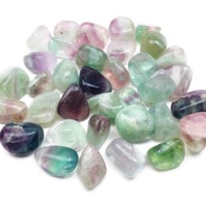 Rainbow Fluorite Tumbled Stone: Polished Gemstone Crystal (15-30mm) Rainbow Fluorite Tumbled Stone: Polished Gemstone Crystal (15-30mm)