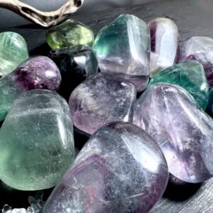 Rainbow Fluorite Tumbled Stone Xl | Green Purple Crystal | Choose Yours | 30-45mm