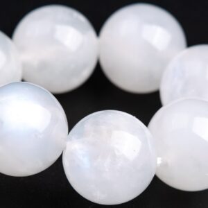 11MM Rainbow Moonstone Beads Bracelet India Grade AA Genuine Natural Round Gemstone 8" (118561h-4040) 11MM Rainbow Moonstone Beads Bracelet India Grade AA Genuine Natural Round Gemstone 8" (118561h-4040)