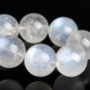 12-13MM Transparent Rainbow Moonstone Beads Bracelet Grade AA+ Genuine Natural Round Gemstone 8" (120742h-3903) 12-13MM Transparent Rainbow Moonstone Beads Bracelet Grade AA+ Genuine Natural Round Gemstone 8" (120742h-3903)