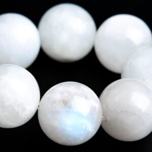 12MM Rainbow Moonstone Beads Bracelet Grade A+ Genuine Natural Round Gemstone 8.5" (118127h-4017) 12MM Rainbow Moonstone Beads Bracelet Grade A+ Genuine Natural Round Gemstone 8.5" (118127h-4017)