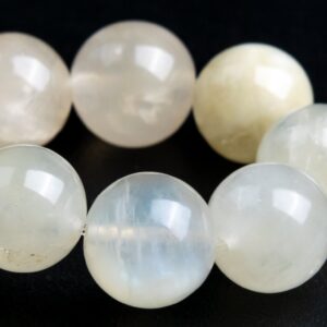 8MM Milky Yellow Rainbow Moonstone Beads Bracelet Grade AB Genuine Natural Round Gemstone 7.5" (118212h-4087) 8MM Milky Yellow Rainbow Moonstone Beads Bracelet Grade AB Genuine Natural Round Gemstone 7.5" (118212h-4087)