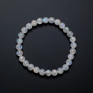 Malagasy Moonstone Bracelet | Rainbow Moonstone Crystal Stretch Bracelet Malagasy Moonstone Bracelet | Rainbow Moonstone Crystal Stretch Bracelet