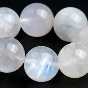 ONLY ONE 8-9MM Translucent Rainbow Moonstone Beads Bracelet Grade A Genuine Natural Round Gemstone 6.5" (118268h-4090) ONLY ONE 8-9MM Translucent Rainbow Moonstone Beads Bracelet Grade A Genuine Natural Round Gemstone 6.5" (118268h-4090)