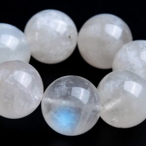 Only One 11-12mm Rainbow Moonstone Beads Bracelet Grade A+ Genuine Natural Round Gemstone 8" (118247h-4089) Only One 11-12mm Rainbow Moonstone Beads Bracelet Grade A+ Genuine Natural Round Gemstone 8" (118247h-4089)