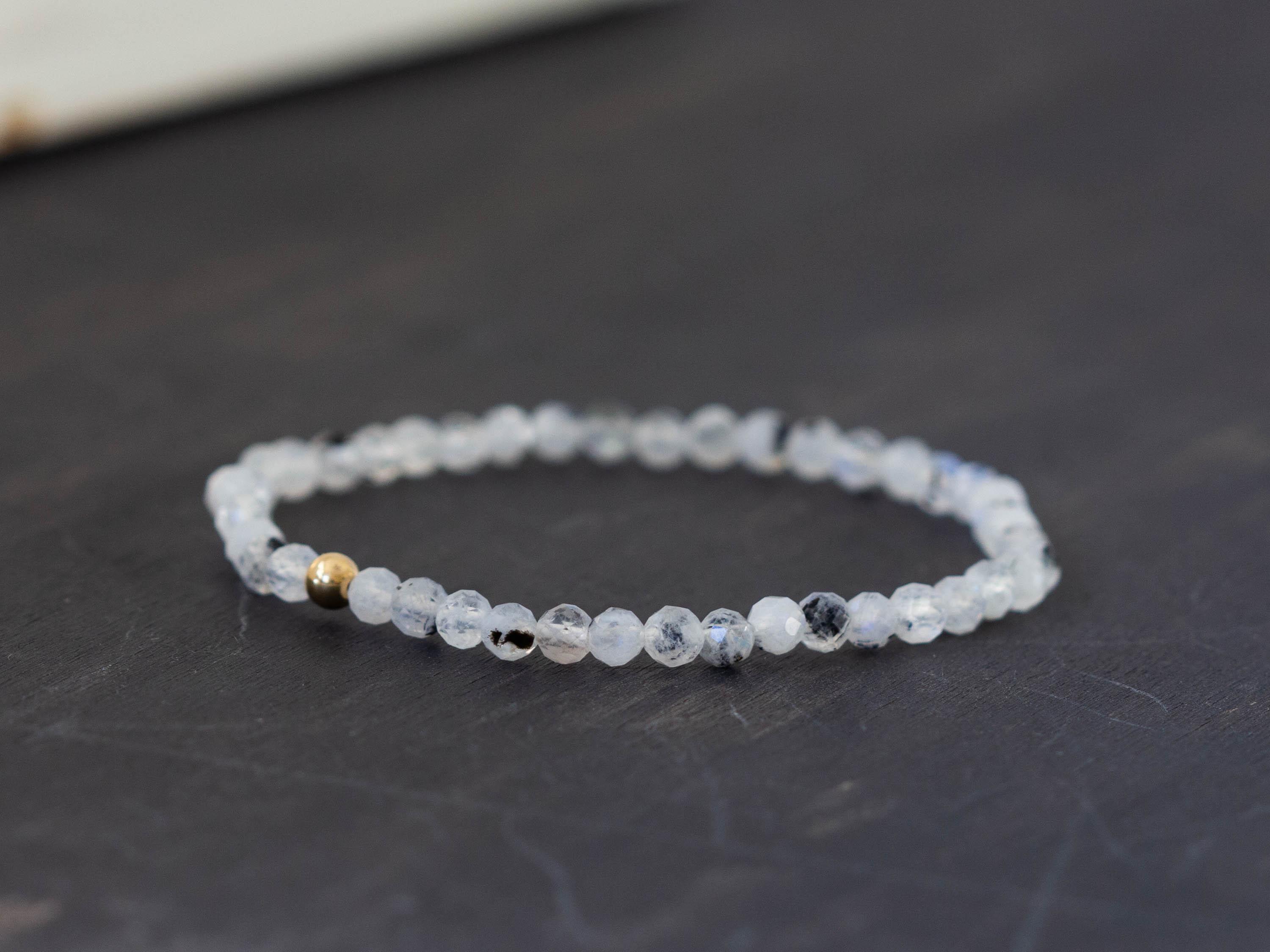 Rainbow Moonstone Stretch Bracelet Rainbow Moonstone Stretch Bracelet