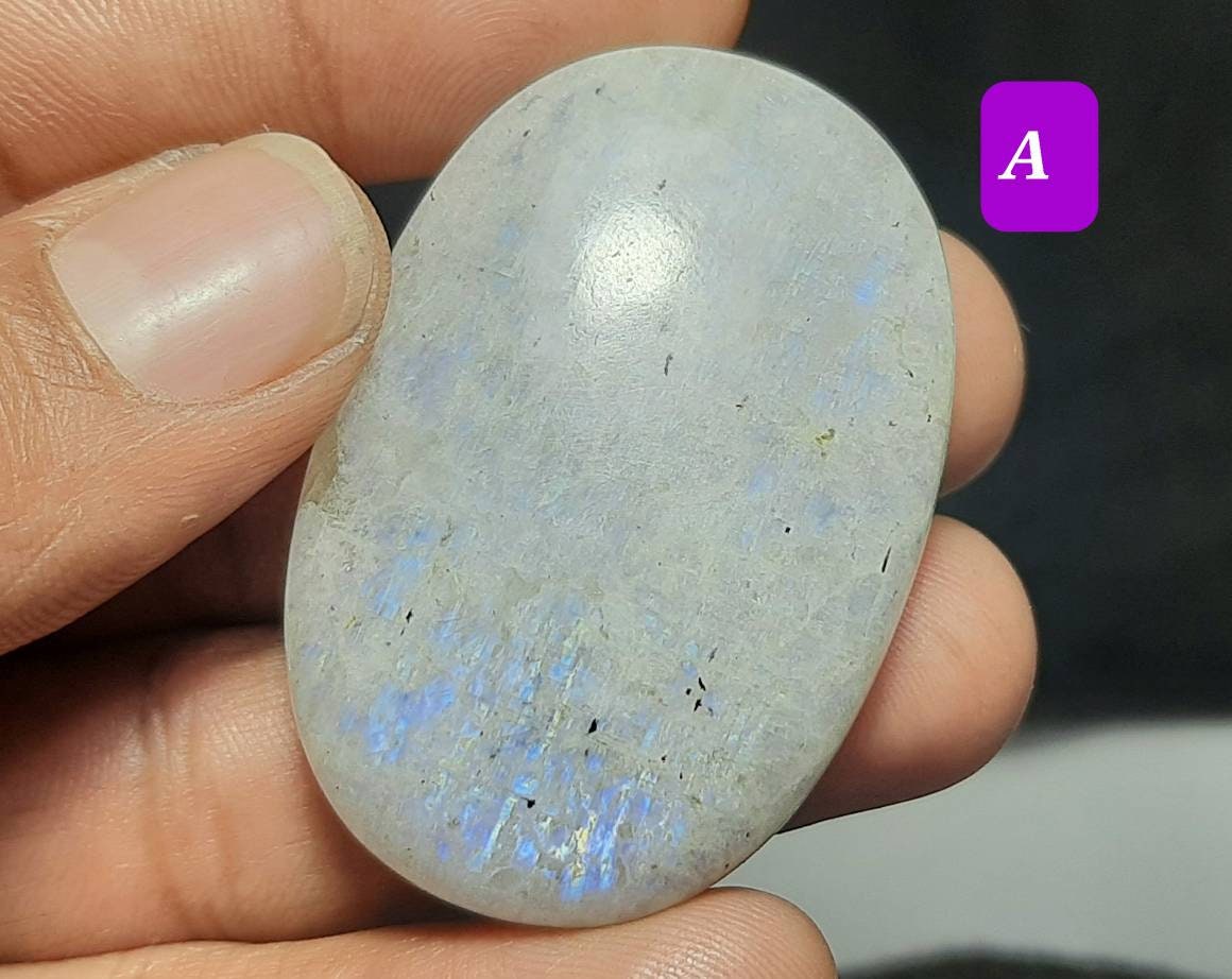 Natural White Rainbow Moonstone Free Size Cabochon Gemstone,rainbow Moonstone,white Rainbow,rainbow Cabochon For Jewelry,rainbow Gemstone.