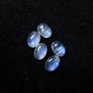 Rainbow Moonstone Cabochon: Oval Gemstone (10x14mm)