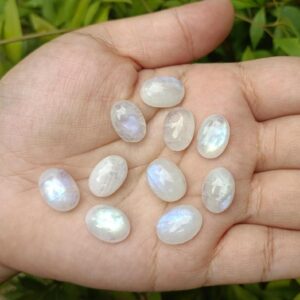 Rainbow Moonstone Cabochon Oval Shaped 14x10mm