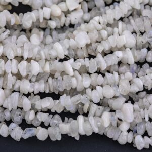 30" Natural Rainbow Moonstone Chips Beads 6mm - 8mm - 30 inch Strand Gemstone Beads 30" Natural Rainbow Moonstone Chips Beads 6mm - 8mm - 30 inch Strand Gemstone Beads