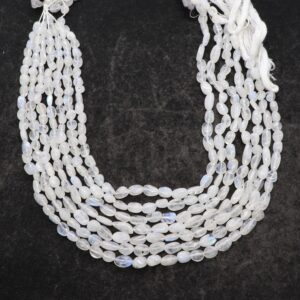 5 Strand Aaa Natural White Rainbow Smooth Uneven Shape Nuggets, 5x7-6x9 Rainbow Moonstone Beads, 13 Inch Moonstone Tumble Beads Strand 5 Strand Aaa Natural White Rainbow Smooth Uneven Shape Nuggets, 5x7-6x9 Rainbow Moonstone Beads, 13 Inch Moonstone Tumble Beads Strand