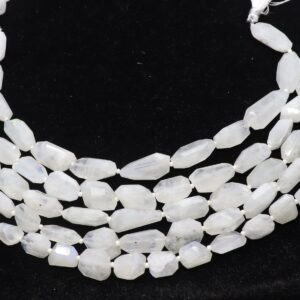Aaa Natural White Rainbow Moonstone Faceted Nuggets Beads, 7-8 Mm Rainbow Moonstone Beads, 10 Inch White Moonstone Tumble Wholesale Beads Aaa Natural White Rainbow Moonstone Faceted Nuggets Beads, 7-8 Mm Rainbow Moonstone Beads, 10 Inch White Moonstone Tumble Wholesale Beads