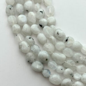 Free Form Rainbow Moonstone Gemstone Nuggets. 15” Strand Of 5-10mm Nugget Beads, Approx. 47-50 Beads Per Strand. Free Form Rainbow Moonstone Gemstone Nuggets. 15” Strand Of 5-10mm Nugget Beads, Approx. 47-50 Beads Per Strand.