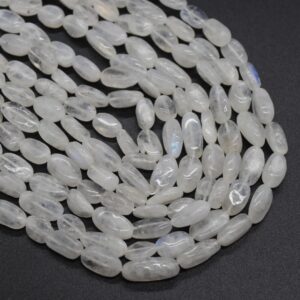 Rainbow Moonstone Gemstone Pebble Tumblestone Nugget Beads - 6mm-14mm 14" Strand Rainbow Moonstone Gemstone Pebble Tumblestone Nugget Beads - 6mm-14mm 14" Strand