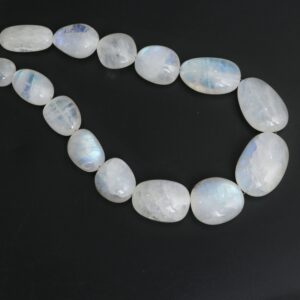 Natural Rainbow Moonstone Smooth Tumble Beads, 11x13 Mm To 19x21 Mm, Rainbow Moonstone Beads, 18 Inches Full Strand, Price Per Strand Natural Rainbow Moonstone Smooth Tumble Beads, 11x13 Mm To 19x21 Mm, Rainbow Moonstone Beads, 18 Inches Full Strand, Price Per Strand