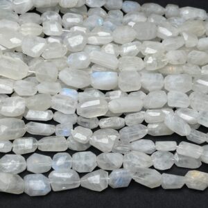 New Brand Natural Rainbow Moonstone Faceted Nuggets Beads, 8/10mm Moonstone Tumbled Beads 13 Inches Strand New Brand Natural Rainbow Moonstone Faceted Nuggets Beads, 8/10mm Moonstone Tumbled Beads 13 Inches Strand