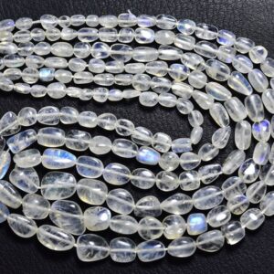 Rainbow Moonstone Nugget Beads - 16 inches - Rainbow Moonstone Smooth Nuggets,Rainbow Moonstone Plain Nugget Beads,Size is 5-11mm,#37 Rainbow Moonstone Nugget Beads - 16 inches - Rainbow Moonstone Smooth Nuggets,Rainbow Moonstone Plain Nugget Beads,Size is 5-11mm,#37