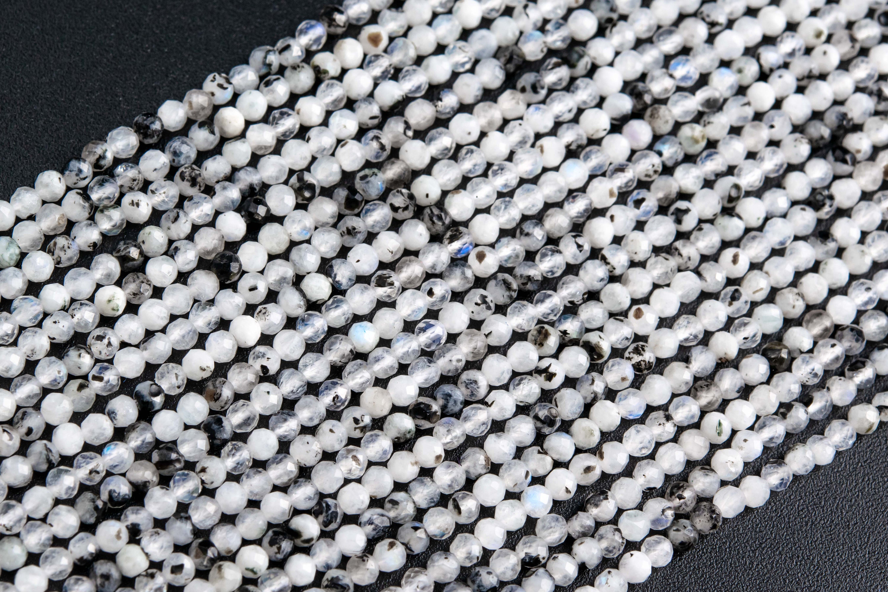 2-3mm Rainbow Moonstone Beads Grade A Genuine Natural Gemstone Full Strand Faceted Round Loose Beads 15.5" Bulk Lot Options (117639-3967) 2-3mm Rainbow Moonstone Beads Grade A Genuine Natural Gemstone Full Strand Faceted Round Loose Beads 15.5" Bulk Lot Options (117639-3967)