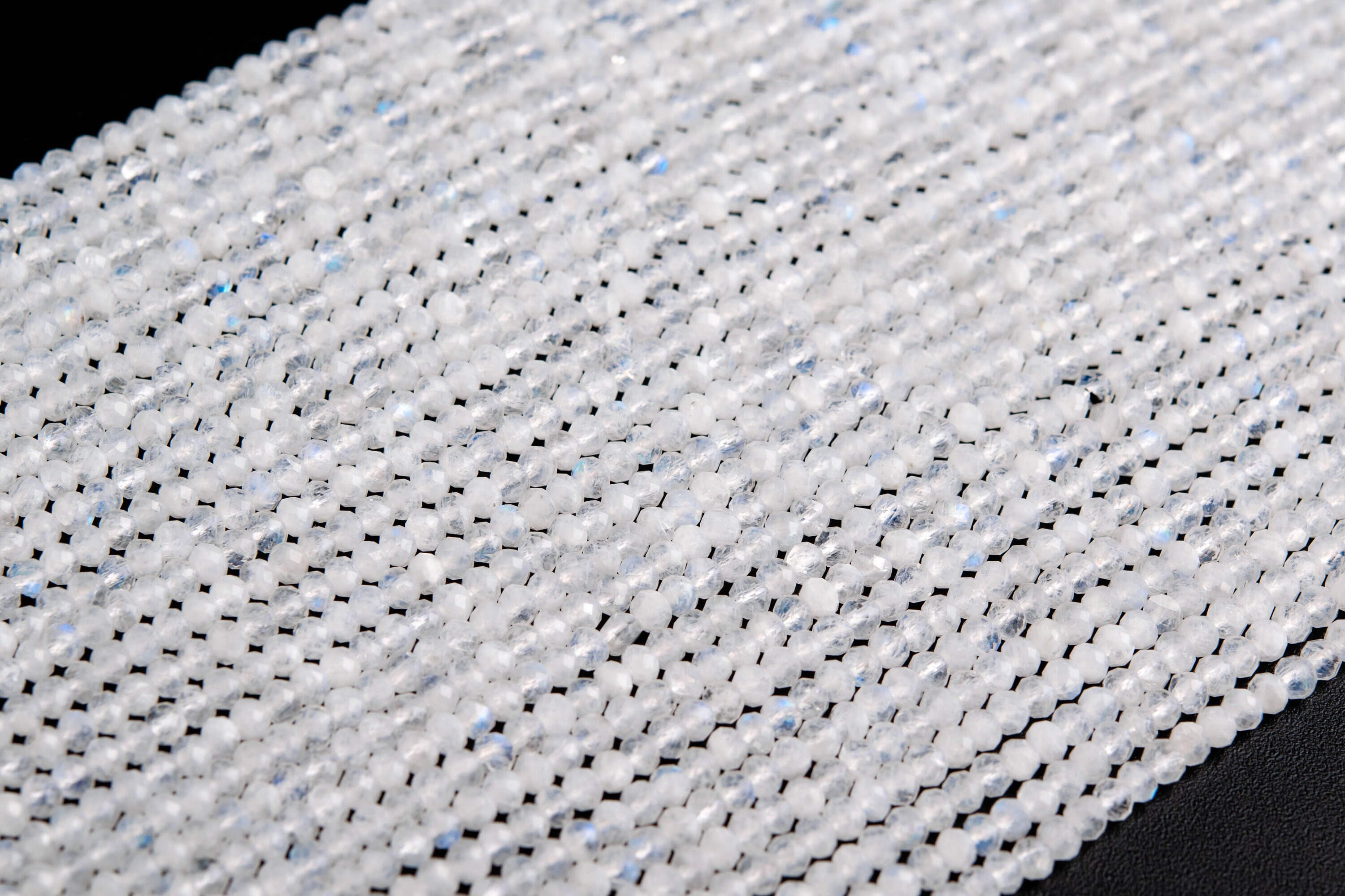 3x2mm Rainbow Moonstone Beads India Grade Aaa Genuine Natural Full Strand Faceted Rondelle Loose Beads 15.5" Bulk Lot Options (118305-4022) 3x2mm Rainbow Moonstone Beads India Grade Aaa Genuine Natural Full Strand Faceted Rondelle Loose Beads 15.5" Bulk Lot Options (118305-4022)