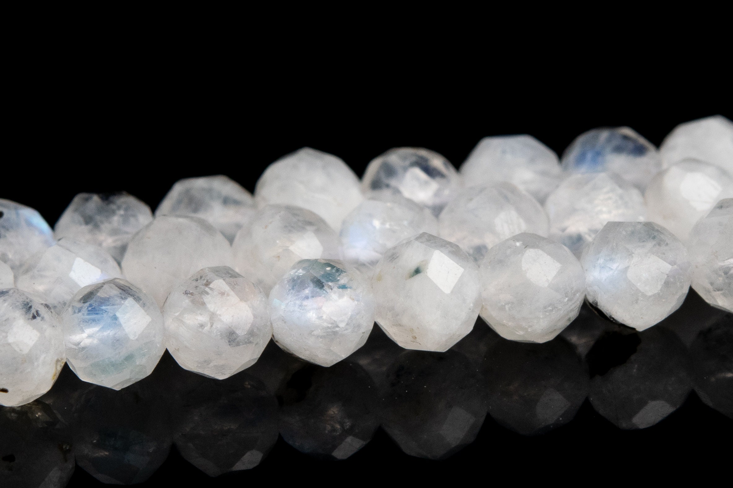 4mm Rainbow Moonstone Tourmaline Inclusions Beads Grade A+ Genuine Natural Faceted Round Loose Beads 15" /7.5"bulk Lot Options (119466) 4mm Rainbow Moonstone Tourmaline Inclusions Beads Grade A+ Genuine Natural Faceted Round Loose Beads 15" /7.5"bulk Lot Options (119466)