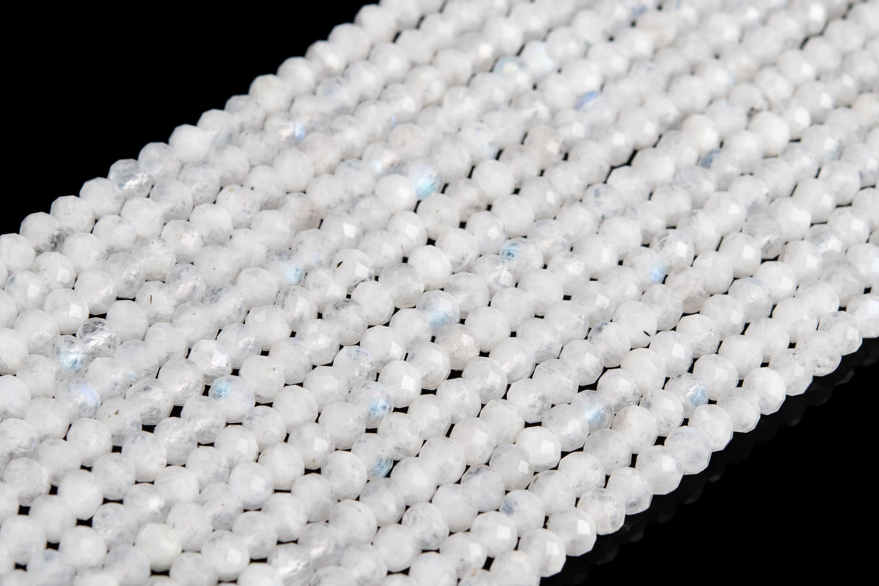 4x3mm Rainbow Moonstone Beads Grade A Genuine Natural Gemstone Faceted Rondelle Loose Beads 15.5"/7.5" Bulk Lot Options (120624) 4x3mm Rainbow Moonstone Beads Grade A Genuine Natural Gemstone Faceted Rondelle Loose Beads 15.5"/7.5" Bulk Lot Options (120624)