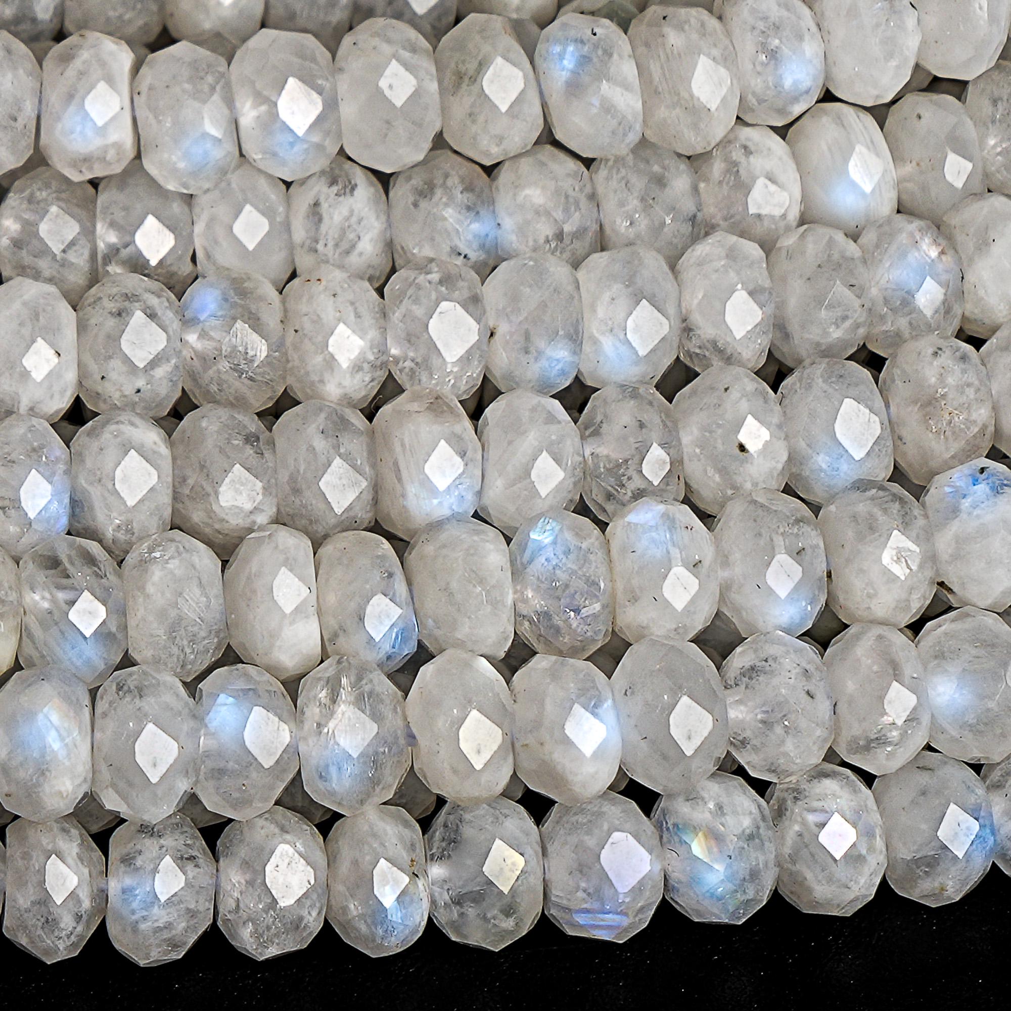4x3mm Rainbow Moonstone Beads Genuine Natural Gemstone Faceted Rondelle Loose Beads 15" / 7.5" Bulk Lot Options (118949) 4x3mm Rainbow Moonstone Beads Genuine Natural Gemstone Faceted Rondelle Loose Beads 15" / 7.5" Bulk Lot Options (118949)