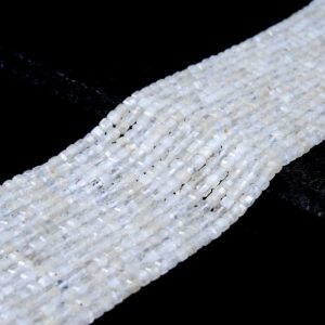 3MM Rainbow Moonstone Gemstone Natural African Grade AAA Micro Faceted Diamond Cut Cube Beads 15 inch Full Strand (80016845-P68) 3MM Rainbow Moonstone Gemstone Natural African Grade AAA Micro Faceted Diamond Cut Cube Beads 15 inch Full Strand (80016845-P68)