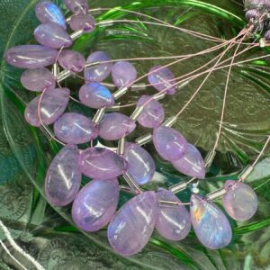 Lilac Rainbow Moonstone Unique Hand Smooth Focal Pear Briolette Drop Beads 11-14mm aprx / Purple Glowing Moonstone Gemstone Beads Handmade Lilac Rainbow Moonstone Unique Hand Smooth Focal Pear Briolette Drop Beads 11-14mm aprx / Purple Glowing Moonstone Gemstone Beads Handmade