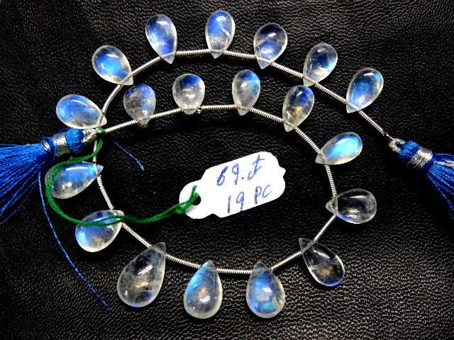 On Sale/rainbow Moonstone Beads,rainbow Moonstone Briolette/rainbow Moonstone Pear-drops/aaa Rainbow Moonstone/free Shippingfree Shipping