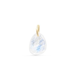 14K GOLD Rainbow moonstone pendant Necklace, Rainbow moonstone necklace [EPRM1791], Genuine Rainbow moonstone Jewelry, Rainbow moonstone