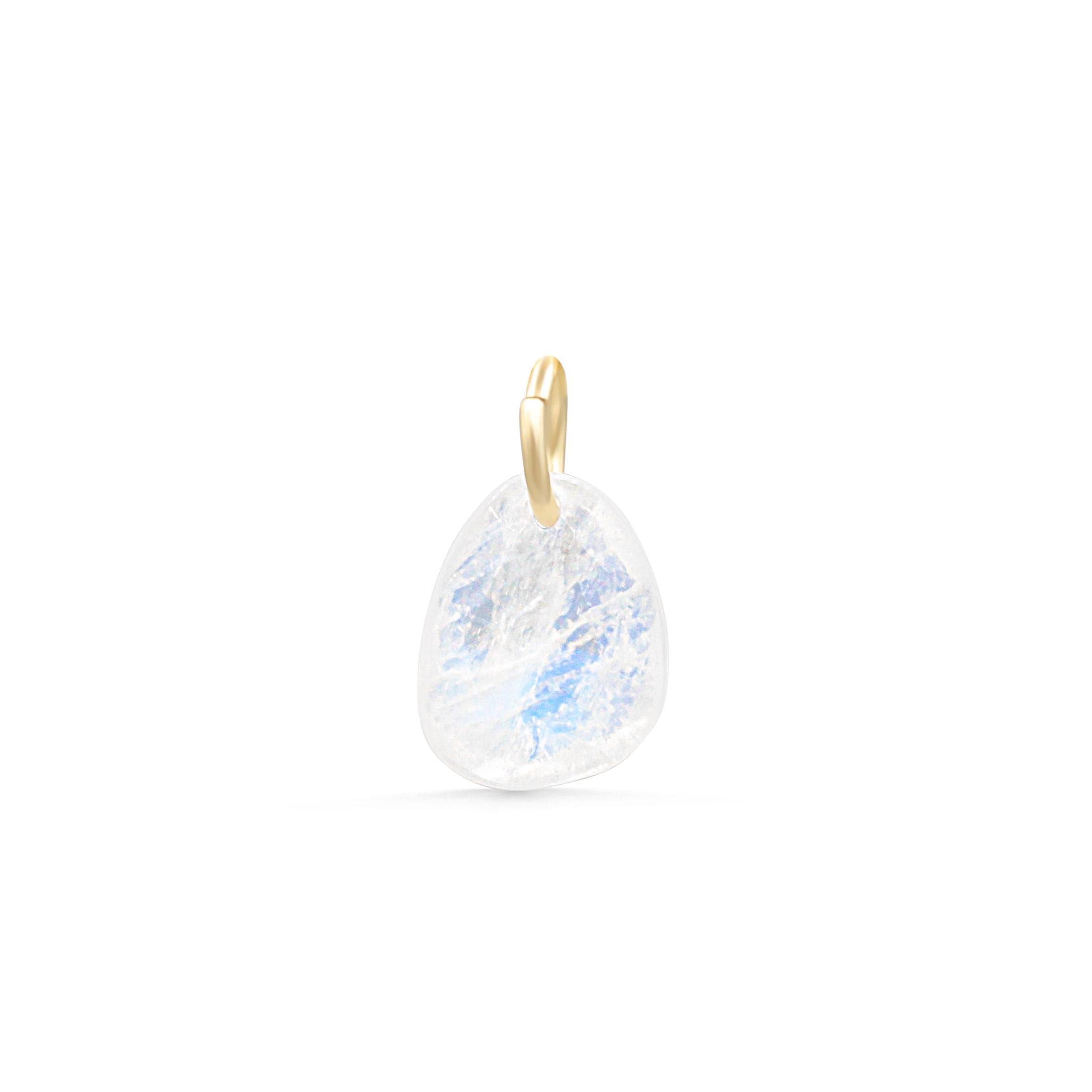 14k Gold Rainbow Moonstone Pendant Necklace, Rainbow Moonstone Necklace [eprm1791], Genuine Rainbow Moonstone Jewelry, Rainbow Moonstone