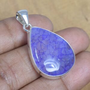 Blue Rainbow Moonstone Sterling Silver Pendant: June Birthstone Jewelry