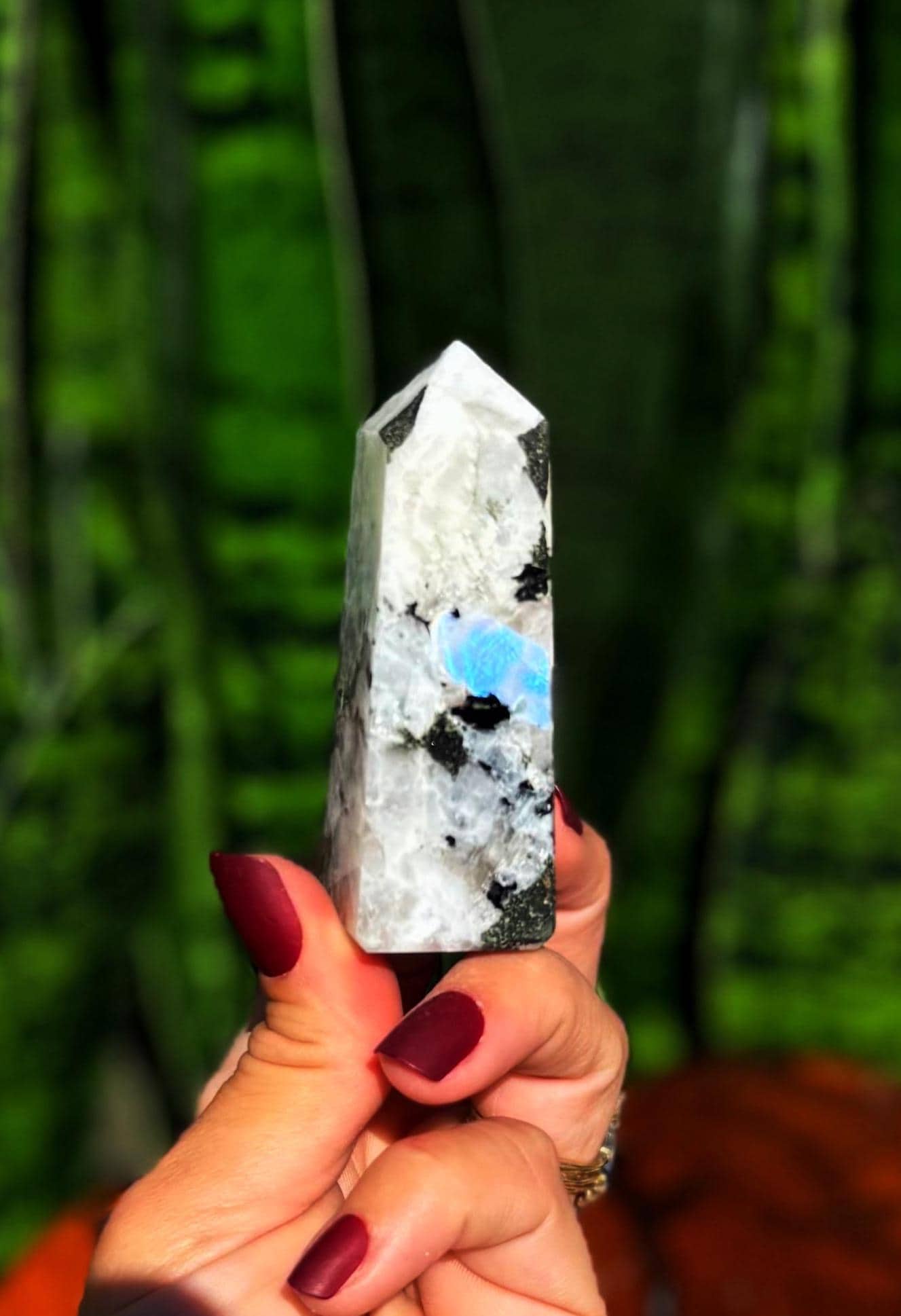 Rainbow Moonstone Crystal Tower - Moonstone Crystal Rainbow Moonstone Crystal Tower - Moonstone Crystal