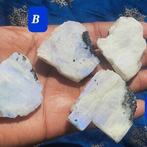 Natural White Rainbow Moonstone Rough,real Rainbow Specimen,blackish Rainbow Slabs,rainbow Raw Material,rainbow Slice,black Spot Rainbow Raw