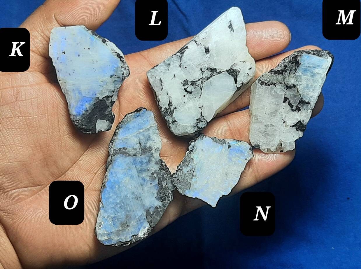 White Rainbow Moonstone Rough Gemstone,rainbow Specimen,blue Flashy Rainbow Slab,rainbow Raw Material,white Rainbow Slice,white Rainbow Rock