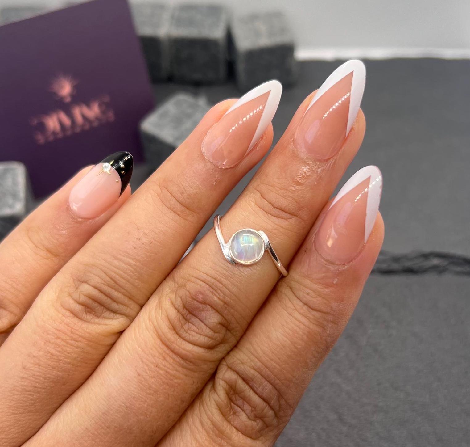 Rainbow Moonstone Sterling Silver Ring: Calming Gemstone Jewelry