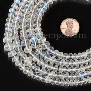 4.5-8mm Superb Top Quality Rainbow Moonstone Beads, Rainbow Moonstone Rondelle, Smooth Moonstone Beads, Smooth Beads, Jewelry Making Beads