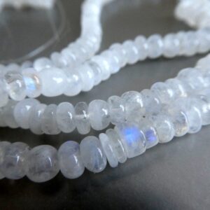 Rainbow Moonstone Rondelle 5-6mm Beads- 6in Strand -jewelry Making-gemstone Craft Beads Rainbow Moonstone Rondelle 5-6mm Beads- 6in Strand -jewelry Making-gemstone Craft Beads